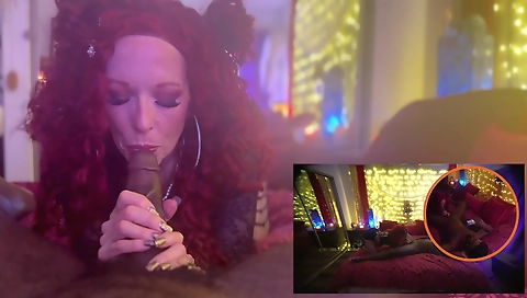 Mature redhead wants her friend to have a creampie