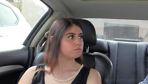 Brunette casting for black guy with a thick pair of pussy