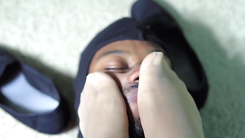 Femdom pov sex with a hot milf with a wet foot fetish