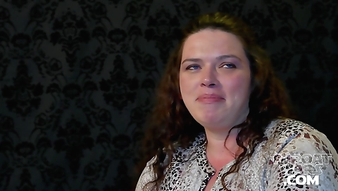 Big black dick fucks a brunette with deepthroat mouth