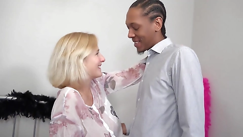 A mature chick is having her hole fucked in front of the camera