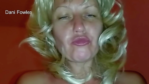 Mature blonde with hairy pussy gets creampied inside