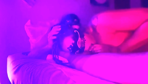 Brunette ebony gets fucked in her pussy and gets creampie