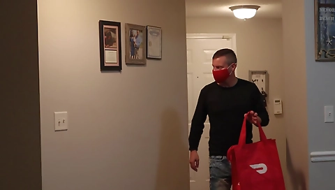 Ebony latina with a tattooed face gets her pussy fucked