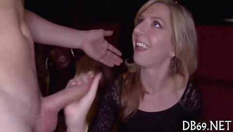 Ebony sluts in a sexy threesome get fucked by a busty milf