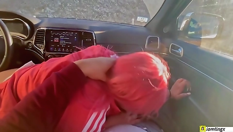 Asian girl gives him a deepthroat and rides his cock