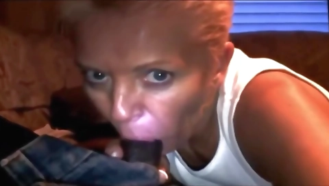 Interracial blonde fuck with her bestie and deep throats