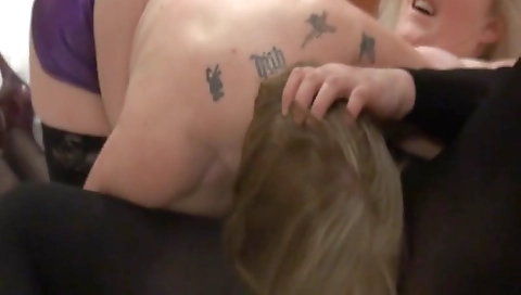 Blonde mature grandma gets fucked by his man in room