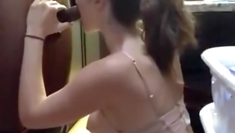 Older couple fucked by a teen in her mom's kitchen