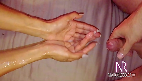 Big boobs milf with a nice round ass riding her man