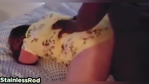 Amateur interracial fuck video showing hot woman and big cock