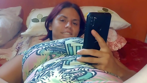 Red-haired blonde girl with a sexy ass getting penetrated